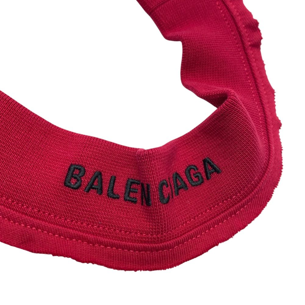 Balenciaga Choker Necklace Red Black Logo Cotton S Mode Unique — view 3