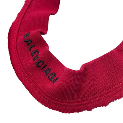 Balenciaga Choker Necklace Red Black Logo Cotton S Mode Unique — view 4
