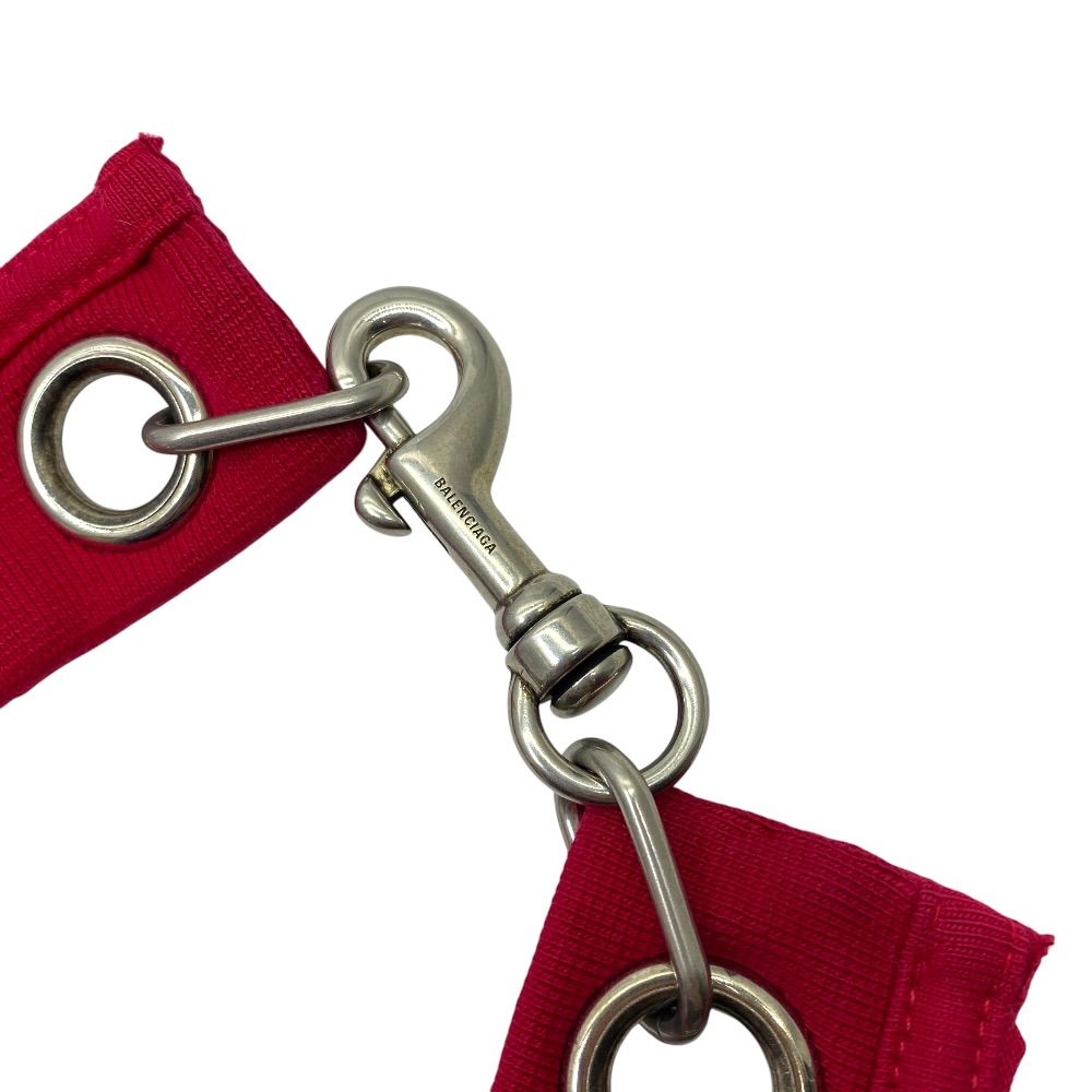 Balenciaga Choker Necklace Red Black Logo Cotton S Mode Unique — view 6