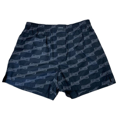 Balenciaga Shorts BB Logo Black Mode Comfortable