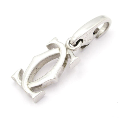 Cartier Pendant 2C Charm 18k White Gold