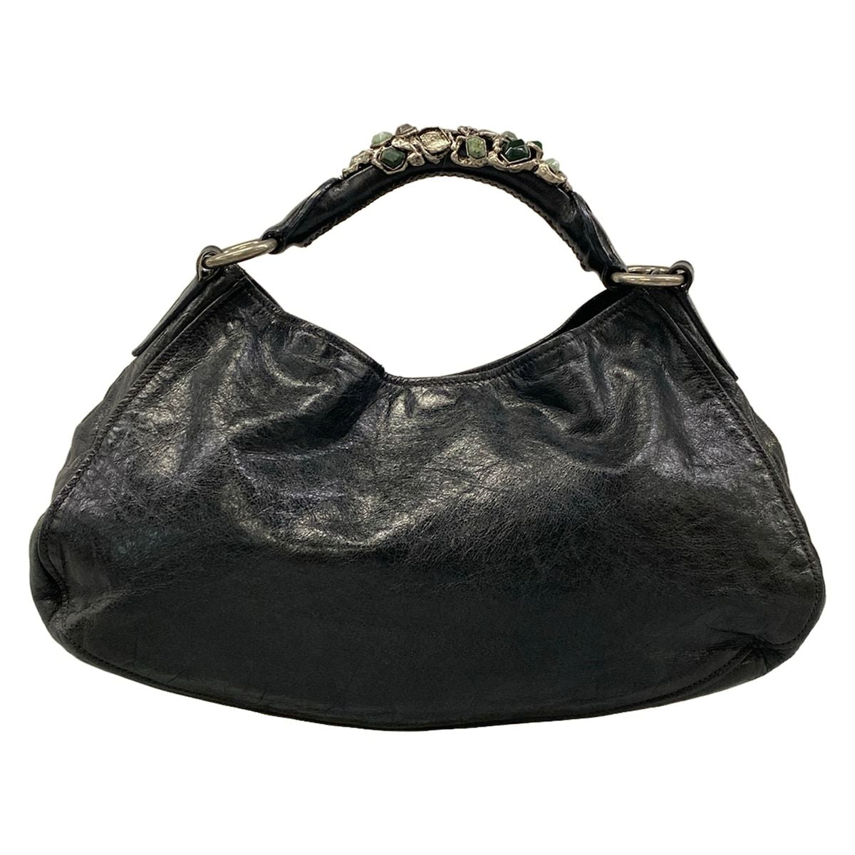 Miu Miu Handbag Black Bijou Leather