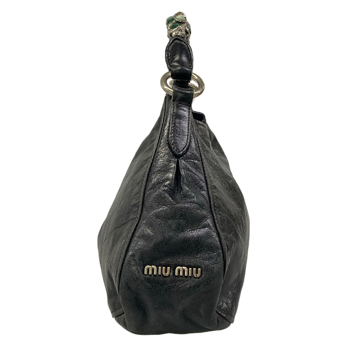 Miu Miu Handbag Black Bijou Leather — view 2