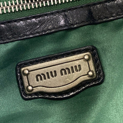 Miu Miu Handbag Black Bijou Leather — view 9