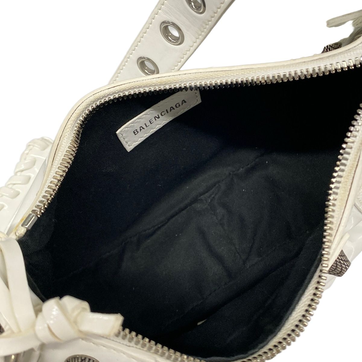 Balenciaga Shoulder Bag le Cagole XS White Leather — view 7