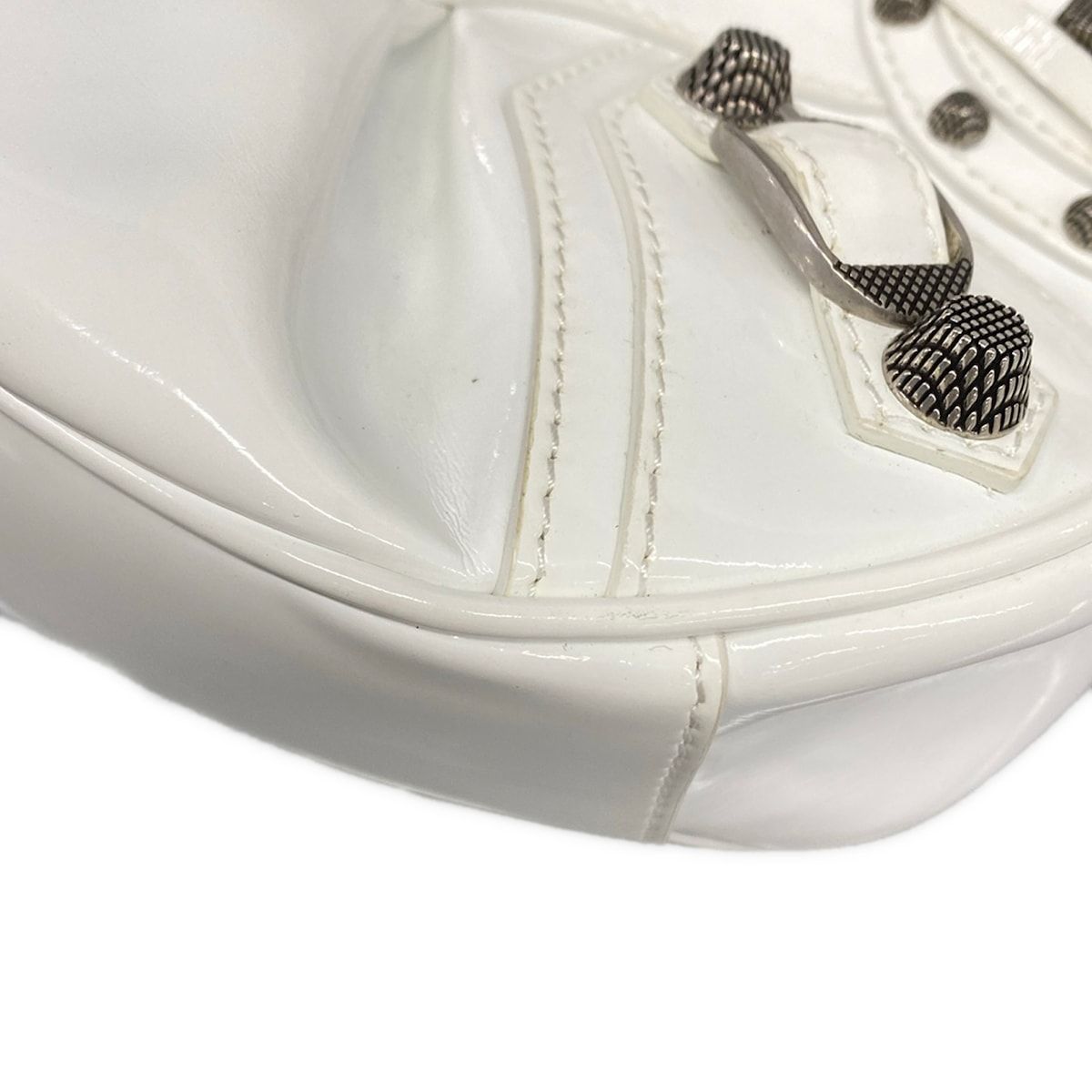 Balenciaga Shoulder Bag le Cagole XS White Leather — view 6