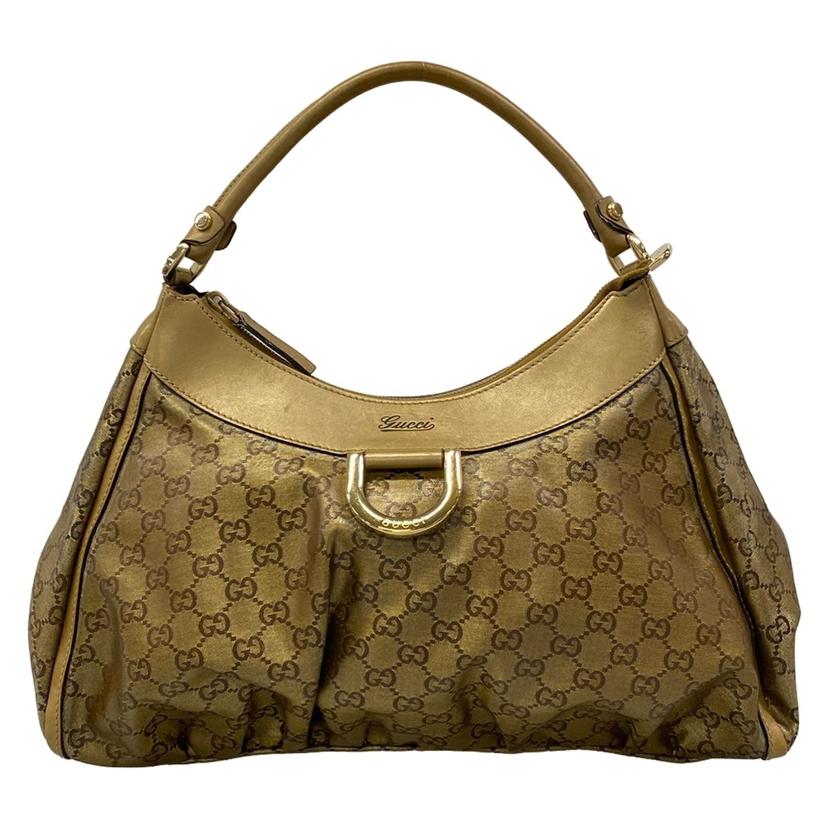 Gucci Shoulder Bag Abbey GG Pattern Blanc Leather