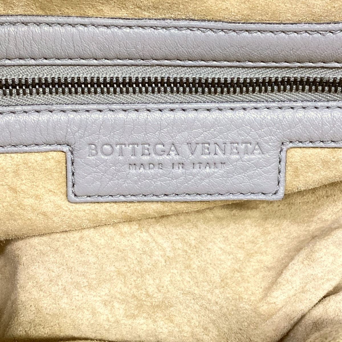 Bottega Veneta Handbag Cervo Light Gray Leather — view 9