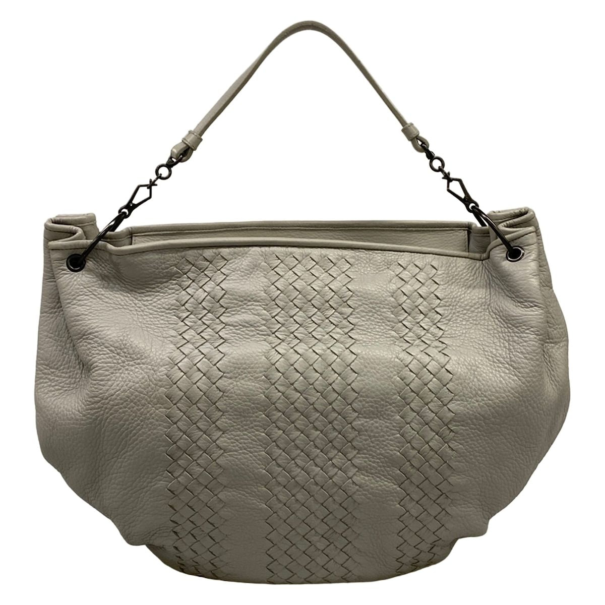 Bottega Veneta Handbag Cervo Light Gray Leather — view 3