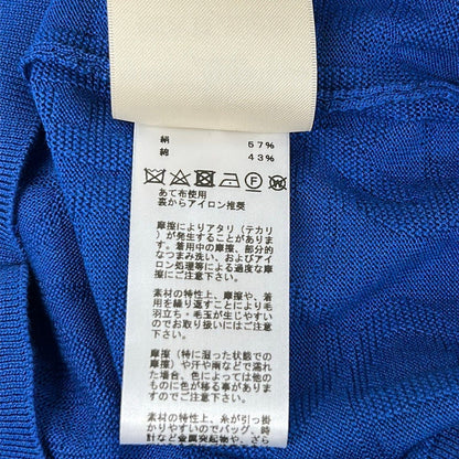 Hermes Cardigan 34 S Naoussa Blue Long Sleeve Chaine D'ancre Motif Cotton Silk — view 4
