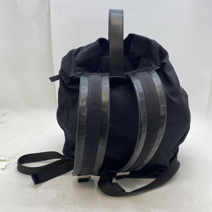 Gucci Nylon Leather Backpack Black — view 2