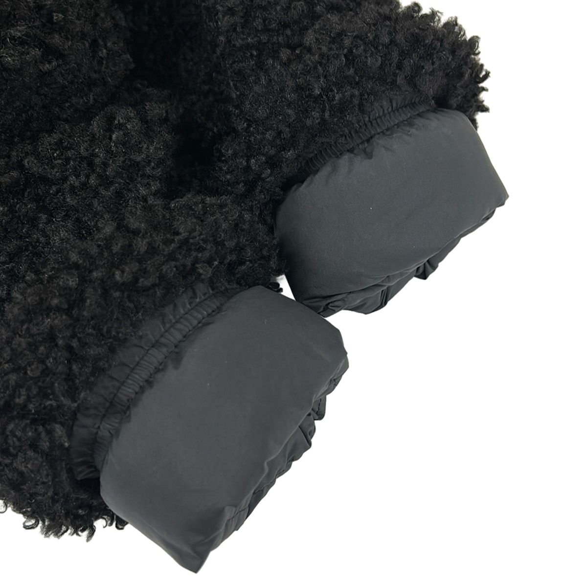 Moncler Down Jacket 00 XS Bridoire Black Faux Shearling Winter — view 8