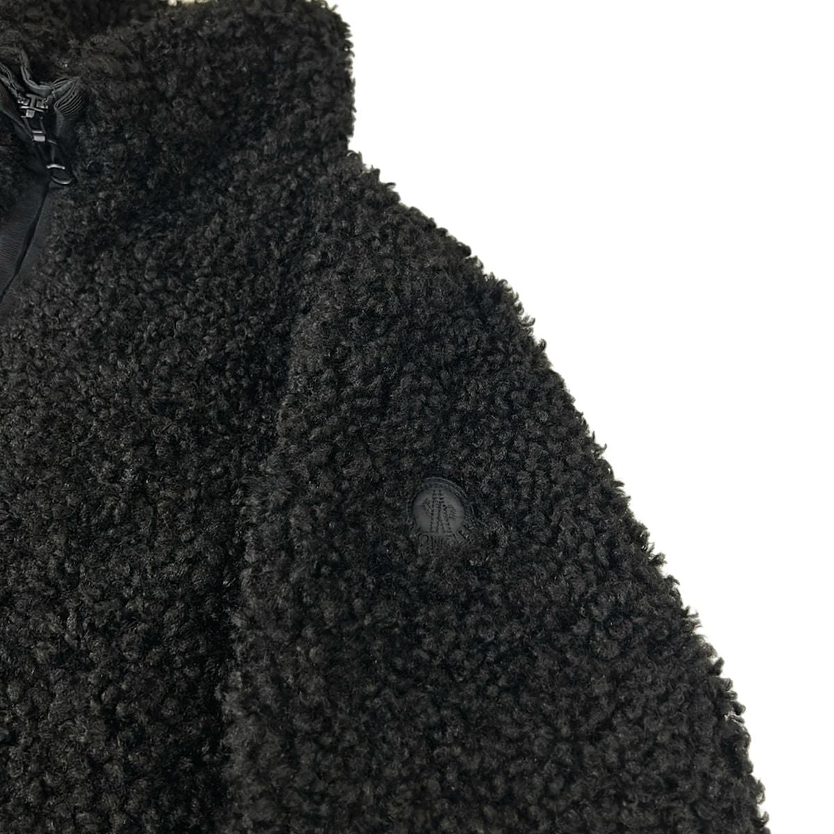Moncler Down Jacket 00 XS Bridoire Black Faux Shearling Winter — view 6