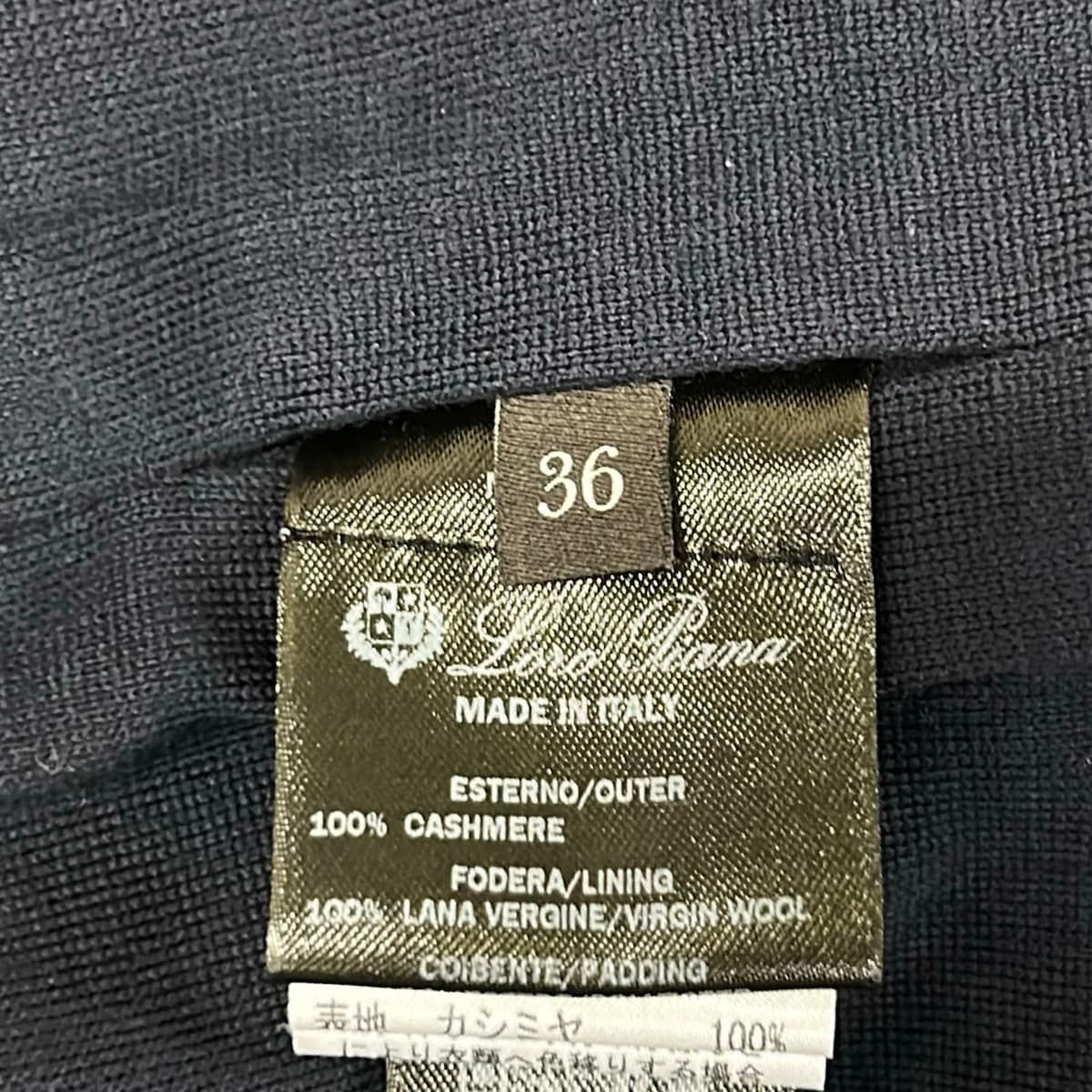 Loro Piana Jacket 36 S Jools Puffer Dark Navy Cashmere — view 6