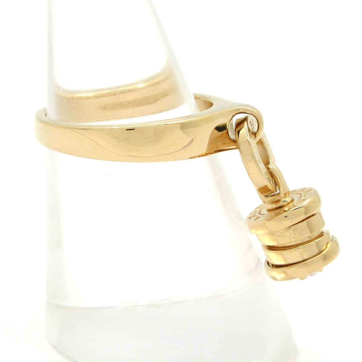 Bvlgari Ring Element 18k Yellow Gold Diamond Carat — view 2