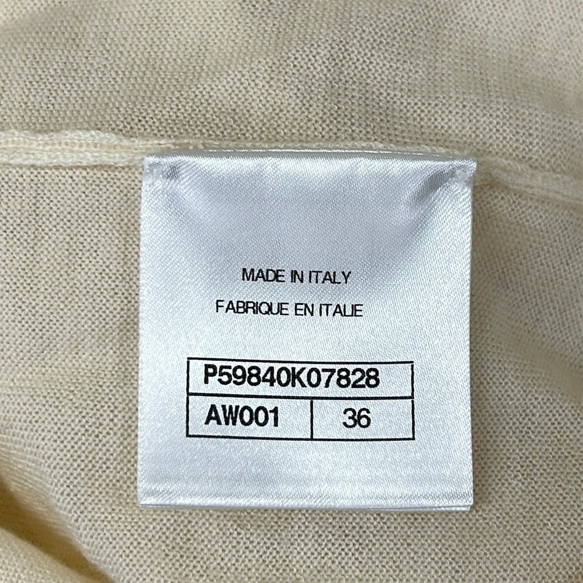 Chanel Long Sleeve Sweater 36 S Ivory Turtleneck Cashmere — view 4