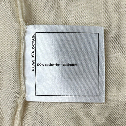 Chanel Long Sleeve Sweater 36 S Ivory Turtleneck Cashmere — view 5