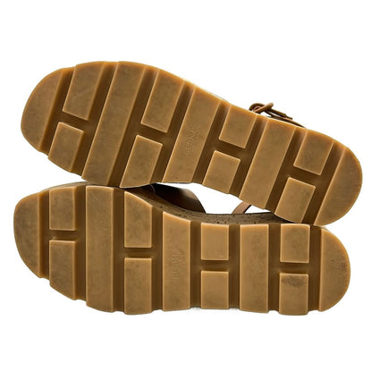 Hermes Sandals Russe Natural Platform — view 8