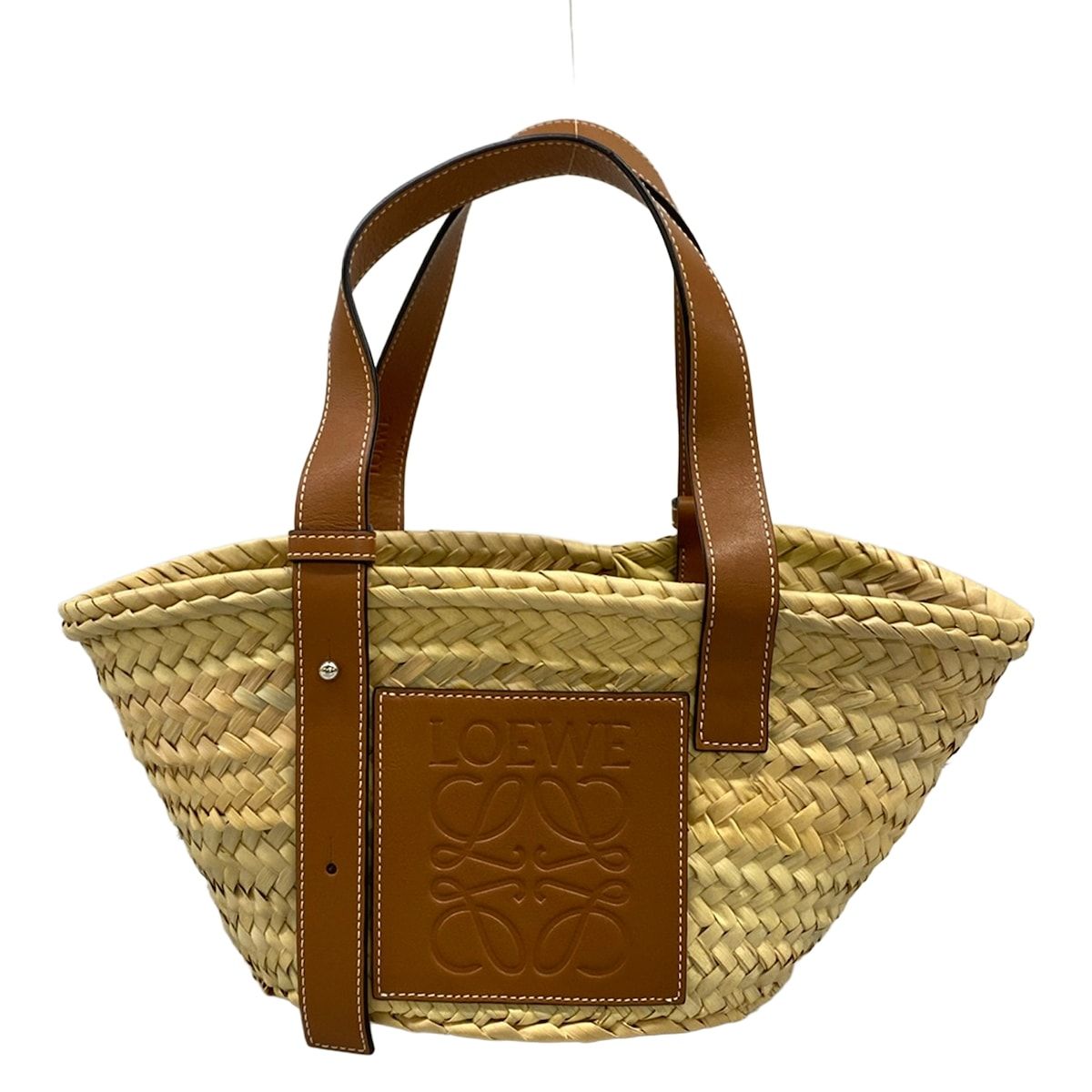 Loewe Tote Basket Beige Brown Leather