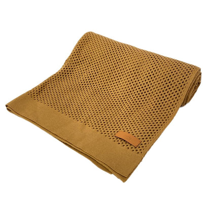 Hermes Scarf Maille Fillet Brown Cashmere