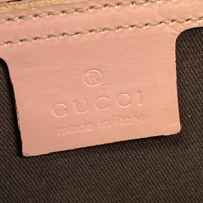 Gucci Shoulder Bag GG Plus Supreme Beige Dark Brown Light Pink Leather — view 8
