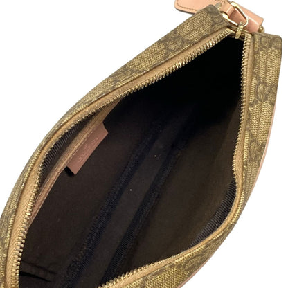 Gucci Shoulder Bag GG Plus Supreme Beige Dark Brown Light Pink Leather — view 7