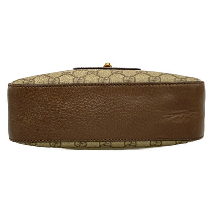 Gucci Shoulder Bag Neo Vintage GG Supreme Dark Brown Ivory Multi Leather — view 5