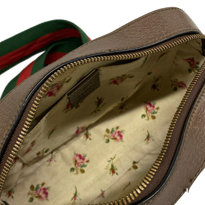 Gucci Shoulder Bag Neo Vintage GG Supreme Dark Brown Ivory Multi Leather — view 7