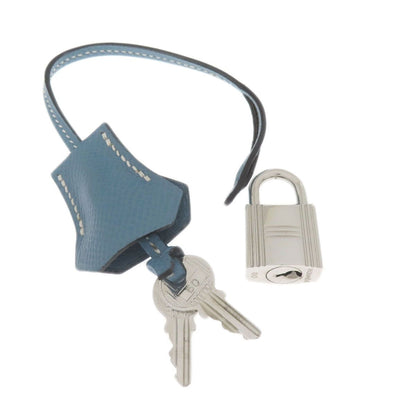 Hermes Birkin 30 Blue Jean Silver Handbag Epsom — view 9