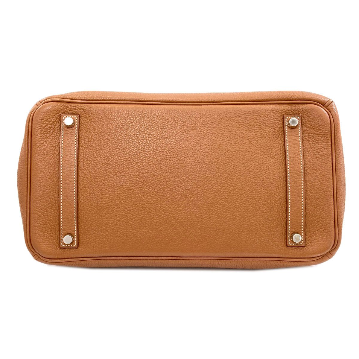 Hermes Birkin 35 Gold Silver Handbag Taurillon — view 4