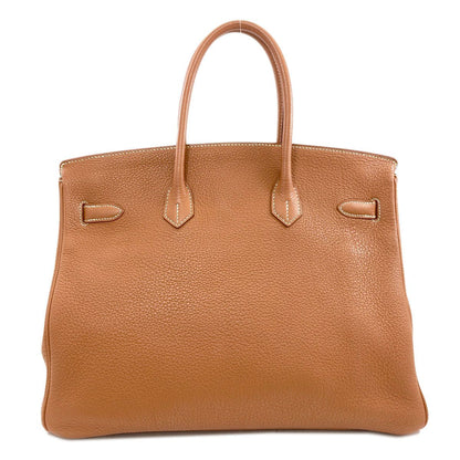Hermes Birkin 35 Gold Silver Handbag Taurillon — view 2