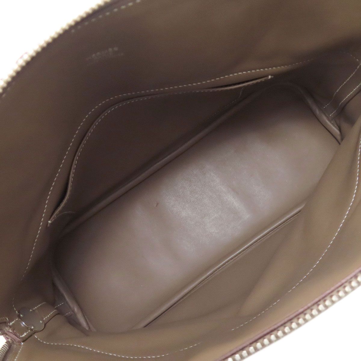 Hermes Bolide 31 Etoupe Silver Handbag Taurillon — view 5
