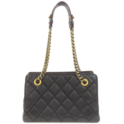 Chanel Chain Shoulder Quilted Gold Bag Lambskin — view 2