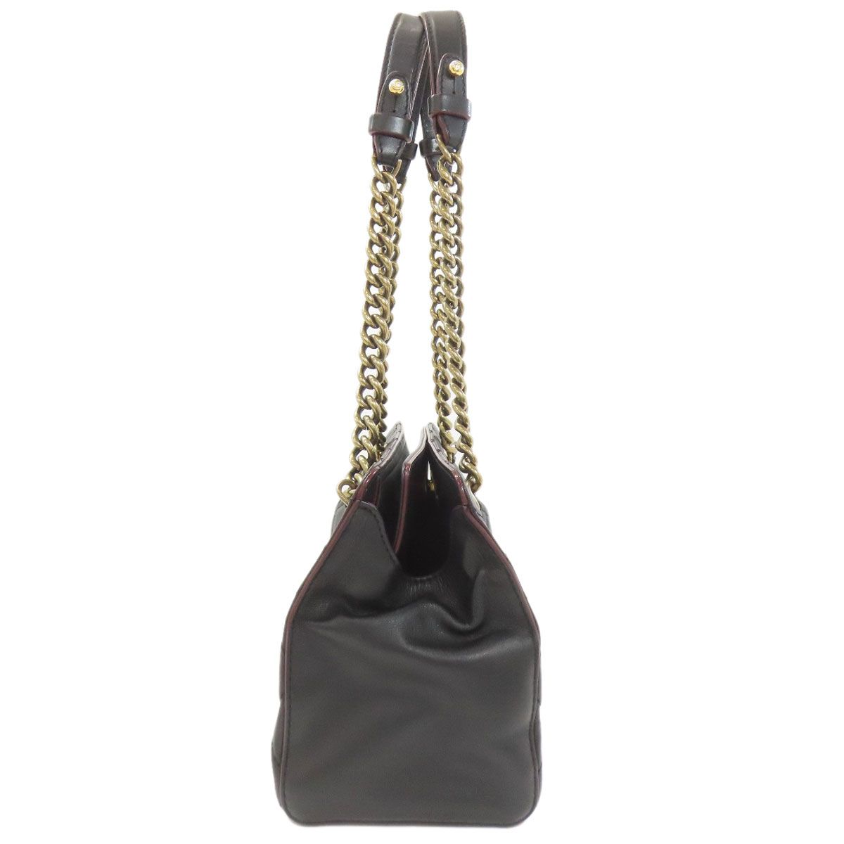 Chanel Chain Shoulder Quilted Gold Bag Lambskin — view 3