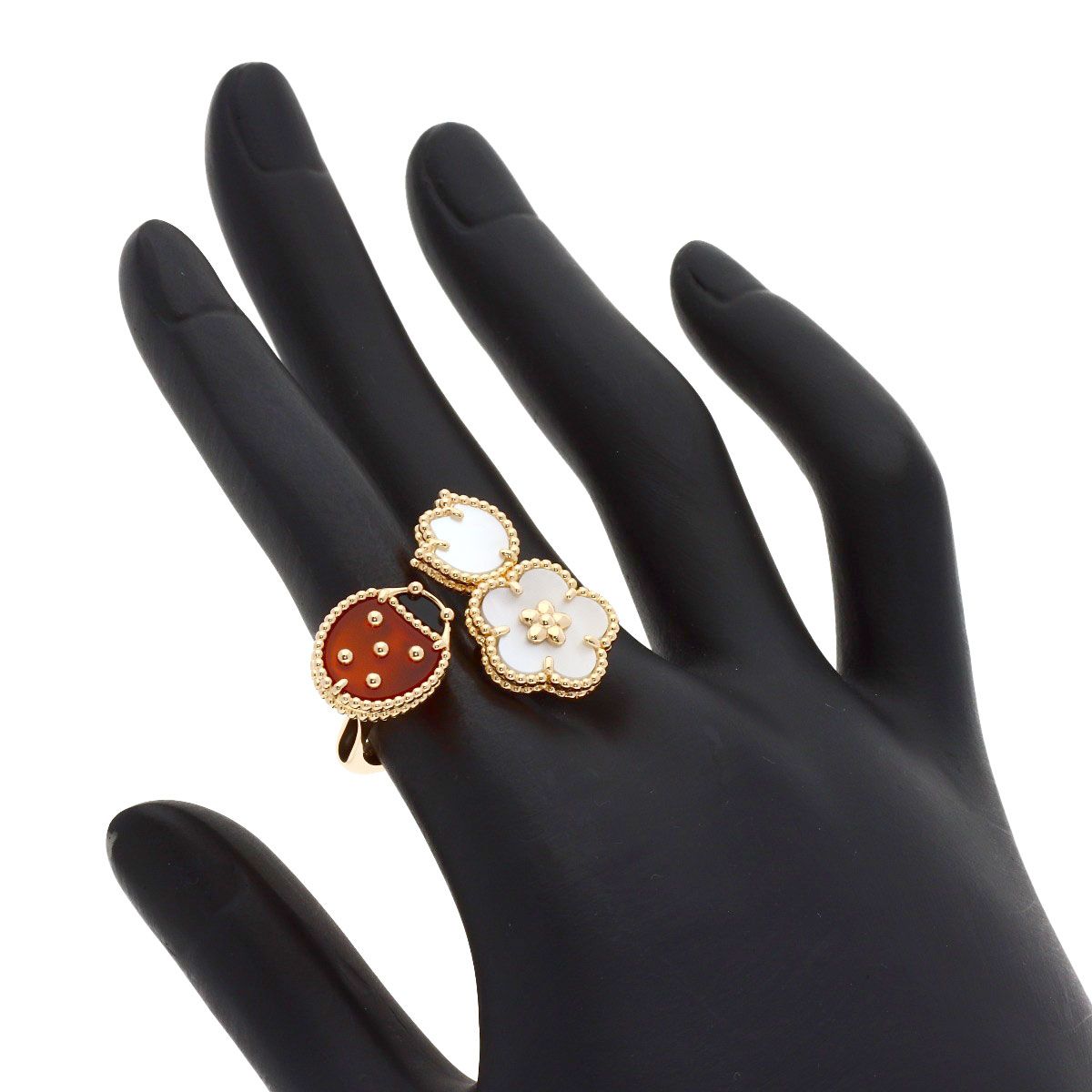Van Cleef & Arpels Lucky Spring Entrelle Door 48 Ring 18k Pink Gold — view 7