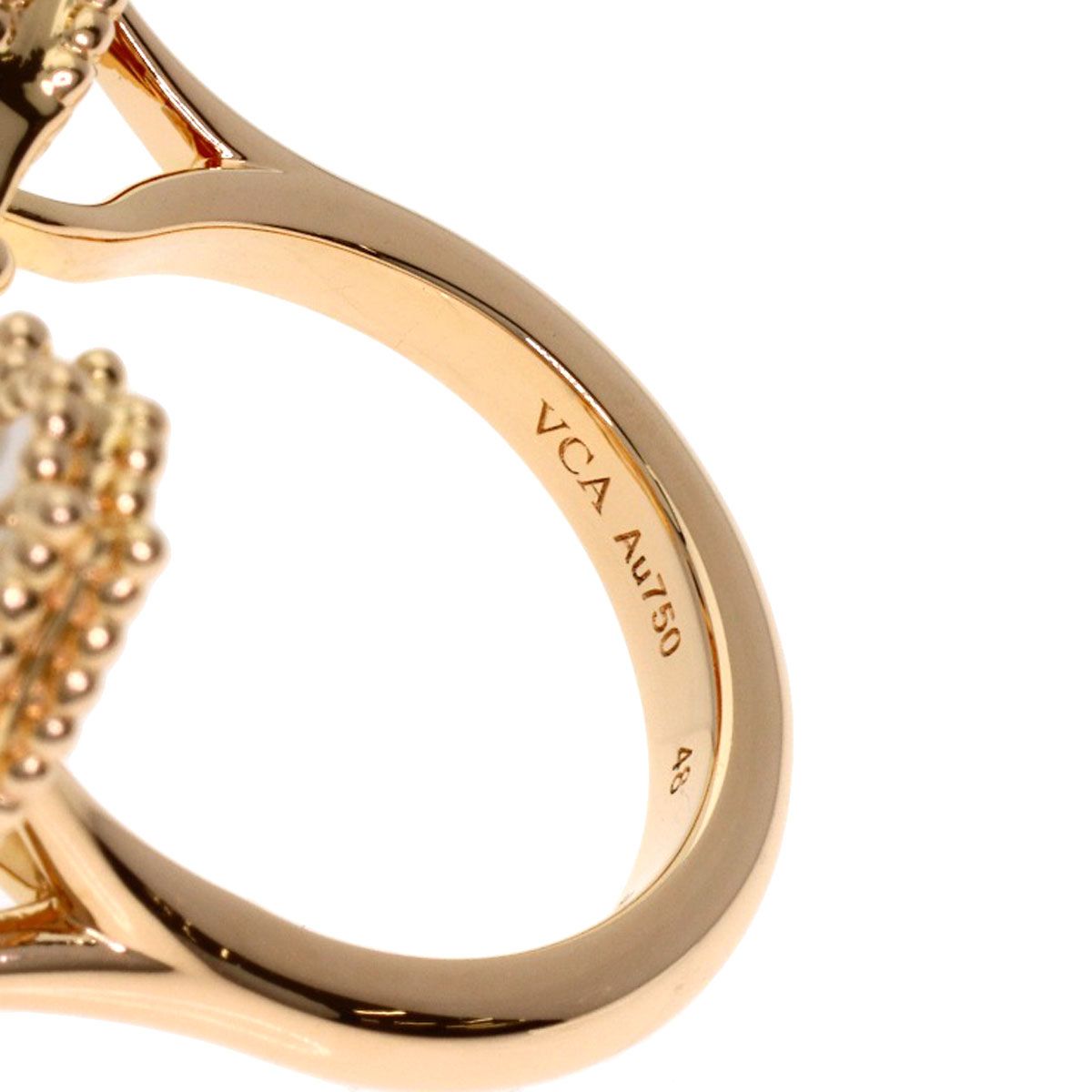 Van Cleef & Arpels Lucky Spring Entrelle Door 48 Ring 18k Pink Gold — view 5