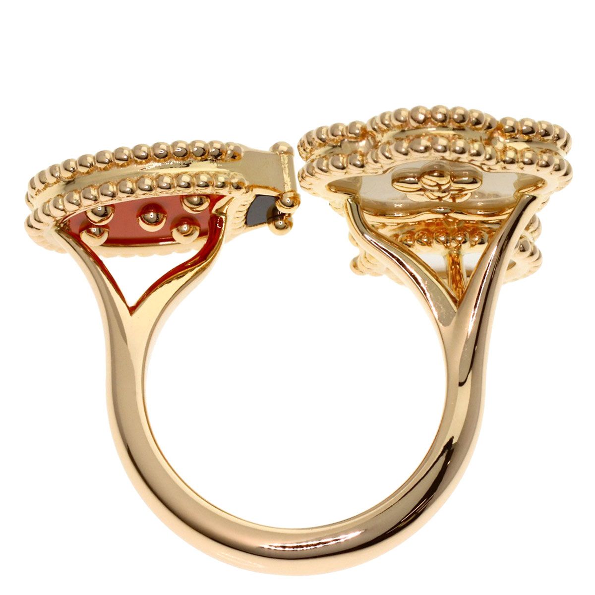 Van Cleef & Arpels Lucky Spring Entrelle Door 48 Ring 18k Pink Gold — view 4