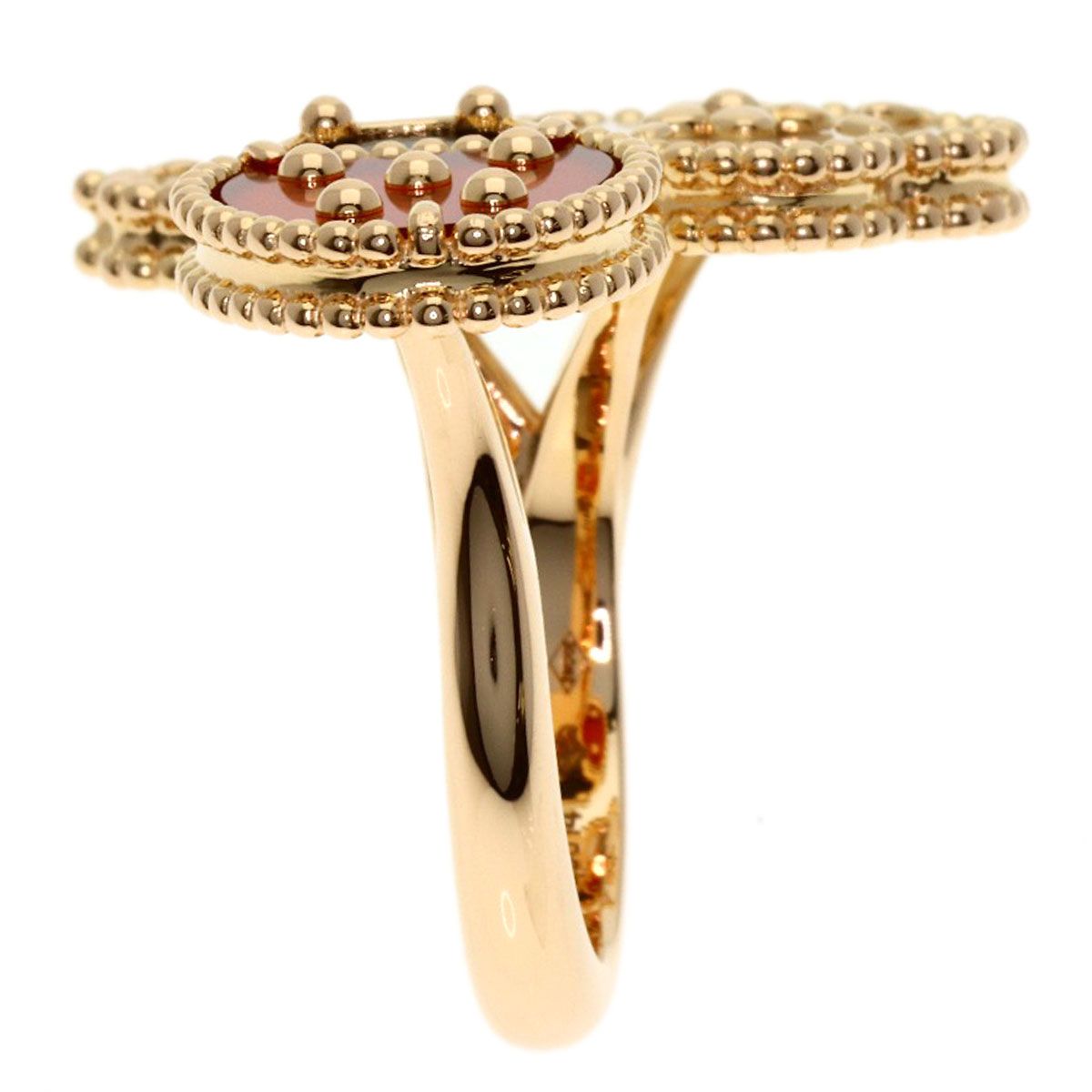 Van Cleef & Arpels Lucky Spring Entrelle Door 48 Ring 18k Pink Gold — view 3