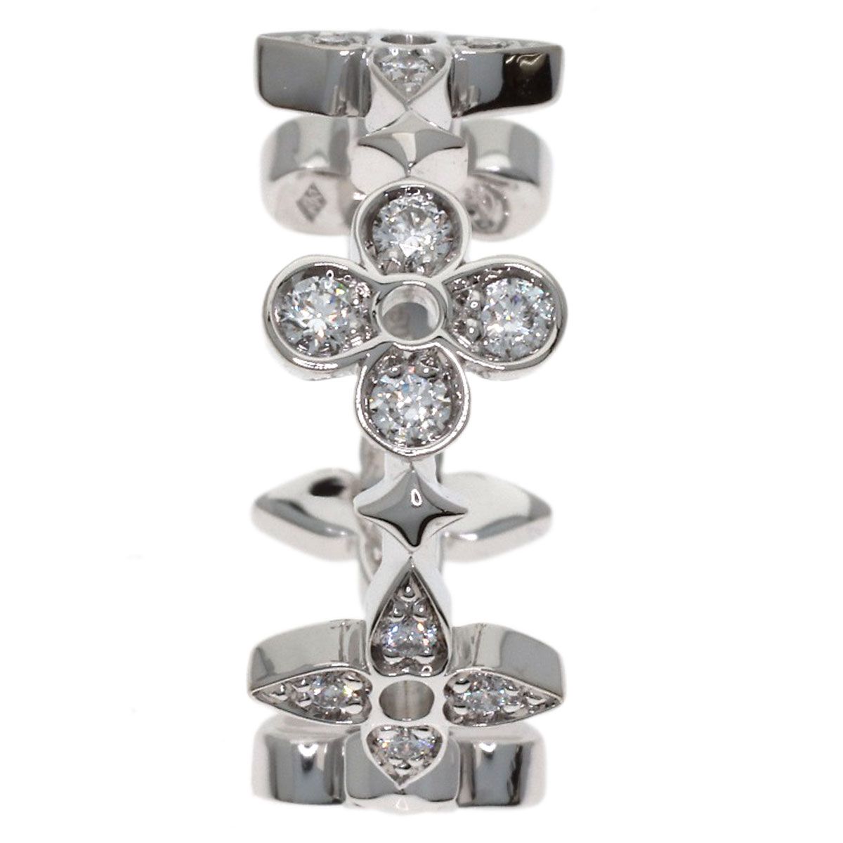 Louis Vuitton Fine Dantel Diamond 50 Ring 18k White Gold — view 3