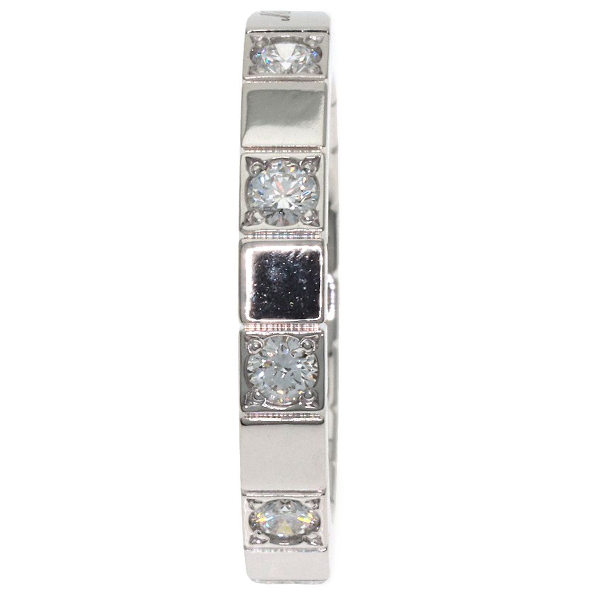 Cartier Lanier Half Diamond 49 Ring 18k White Gold — view 3