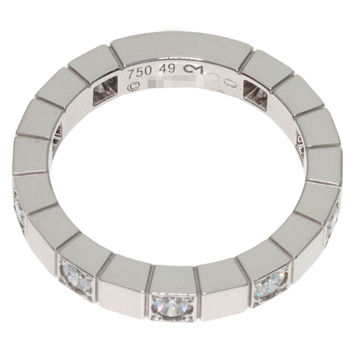 Cartier Lanier Half Diamond 49 Ring 18k White Gold — view 4