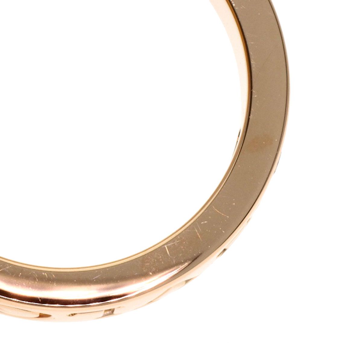 Bvlgari Essential Band Diamond Ring 18k Pink Gold — view 8