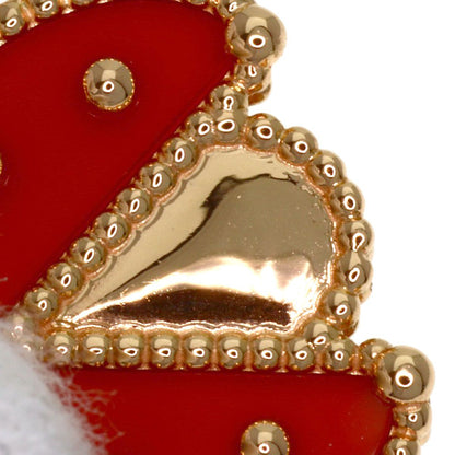 Van Cleef & Arpels Lucky Spring Open Wing Ladybug Necklace 18k Pink Gold — view 5