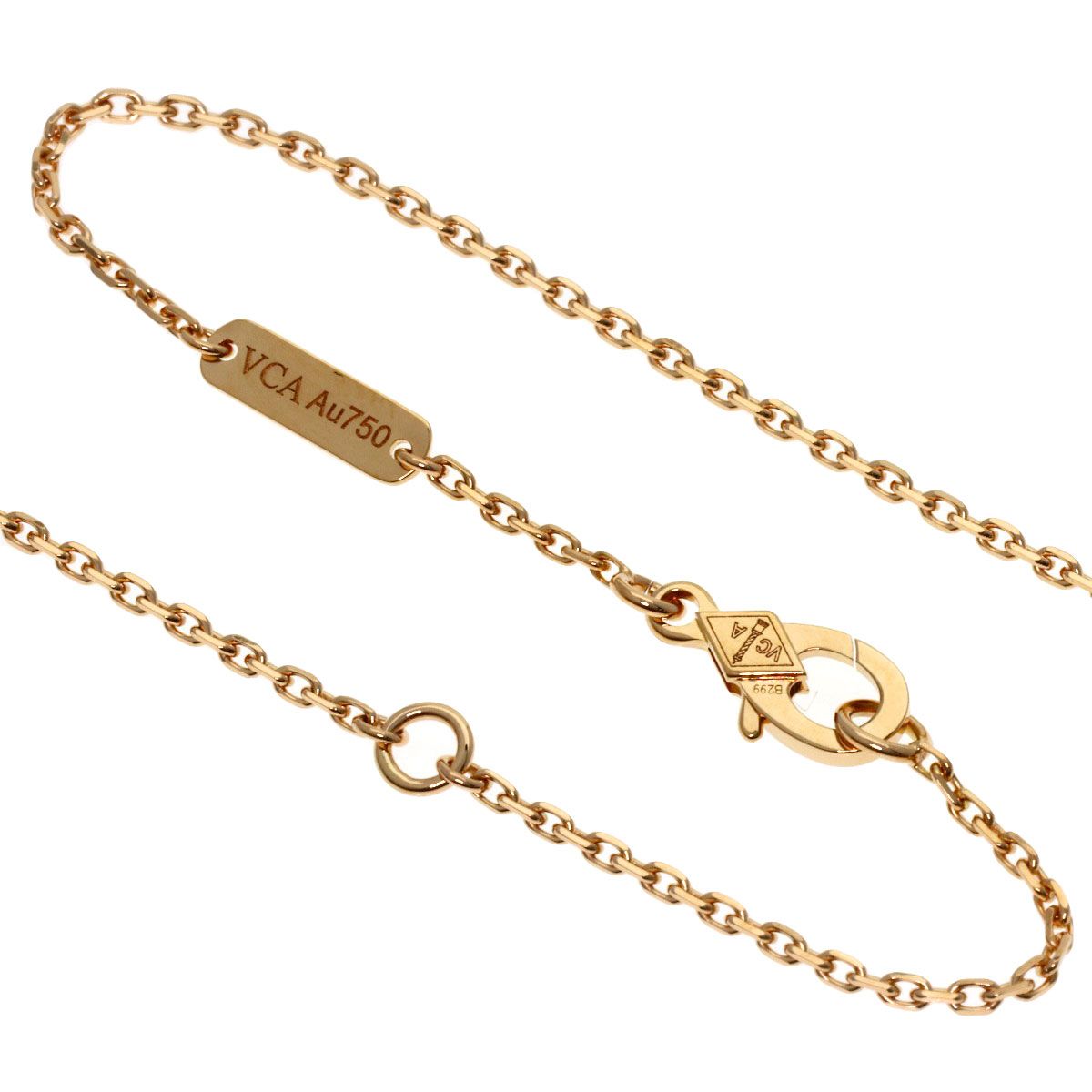 Van Cleef & Arpels Lucky Spring Open Wing Ladybug Necklace 18k Pink Gold — view 3