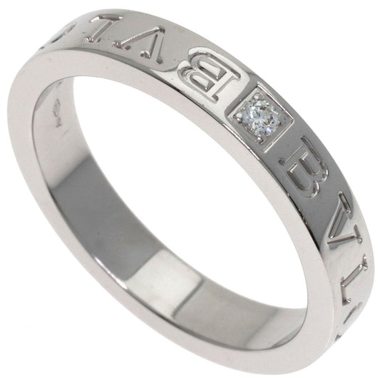 Bvlgari Essential Band Diamond Ring 18k White Gold