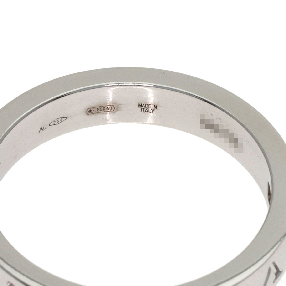 Bvlgari Essential Band Diamond Ring 18k White Gold — view 5