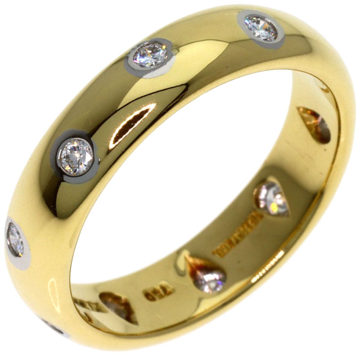 Tiffany & Co Dots Ring Diamond 18k Yellow Gold — view 2