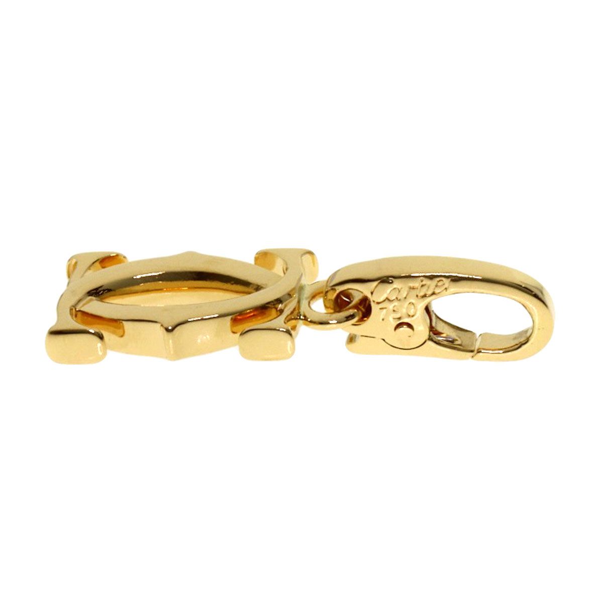 Cartier 2C Charm Pendant 18k Yellow Gold — view 3