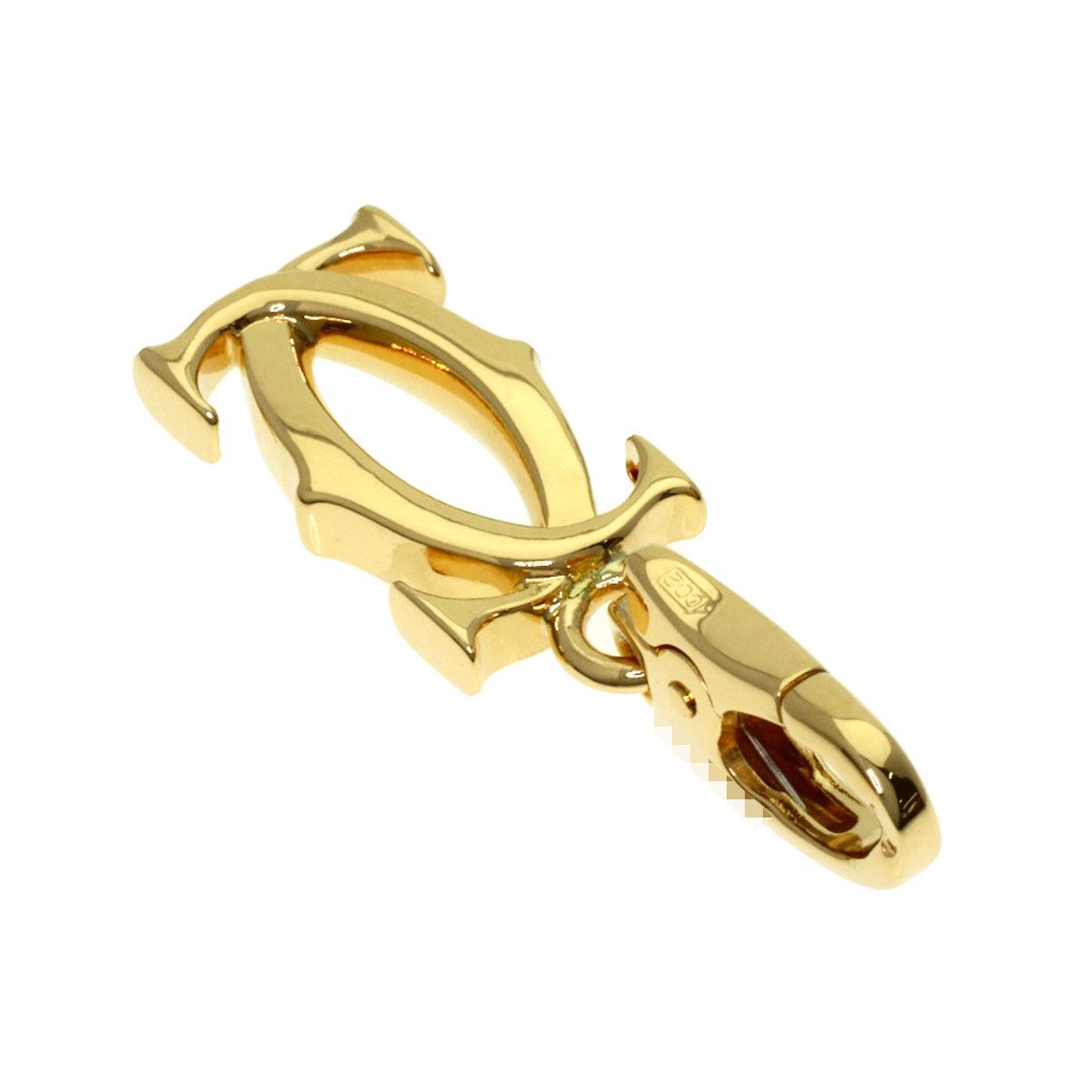 Cartier 2C Charm Pendant 18k Yellow Gold — view 2