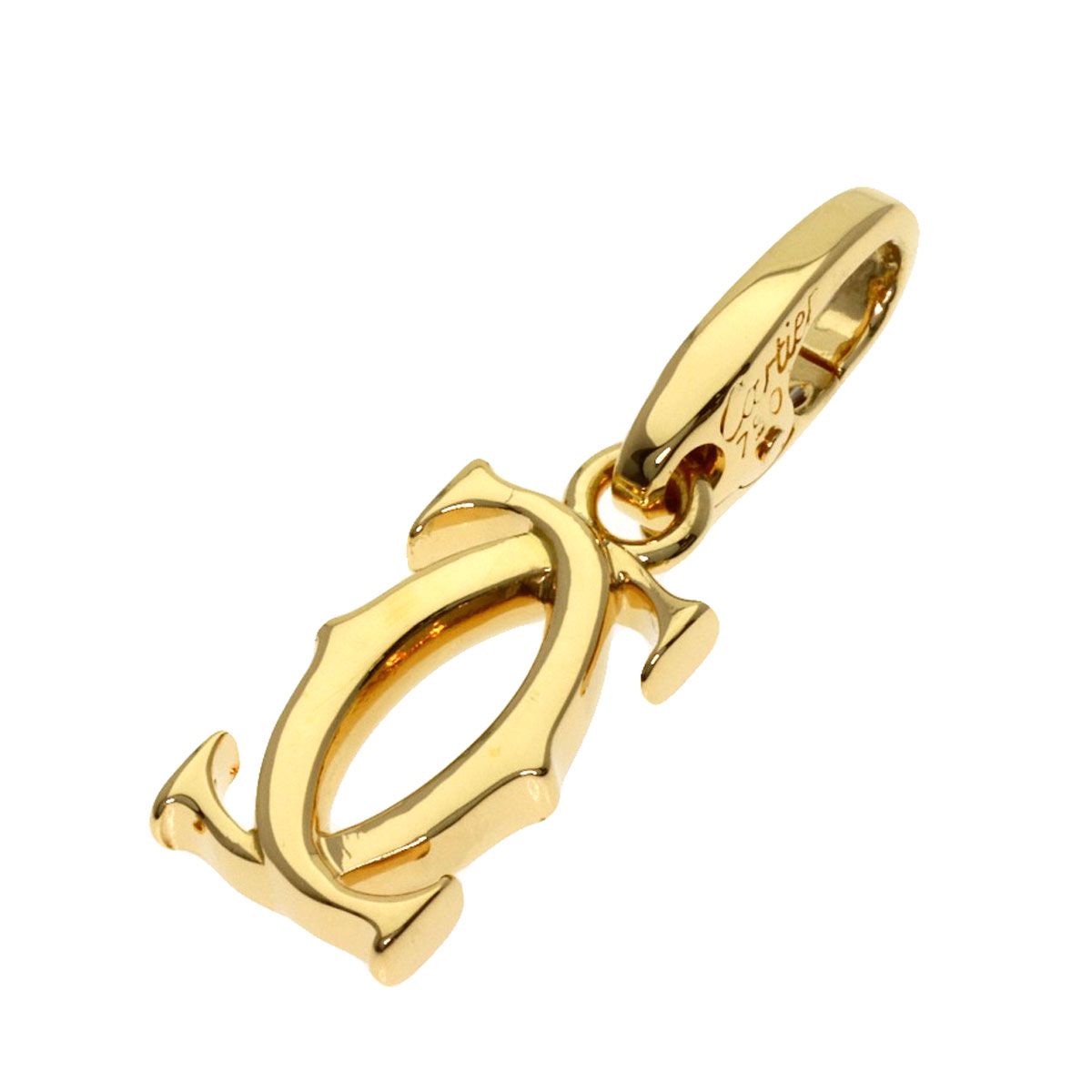 Cartier 2C Charm Pendant 18k Yellow Gold